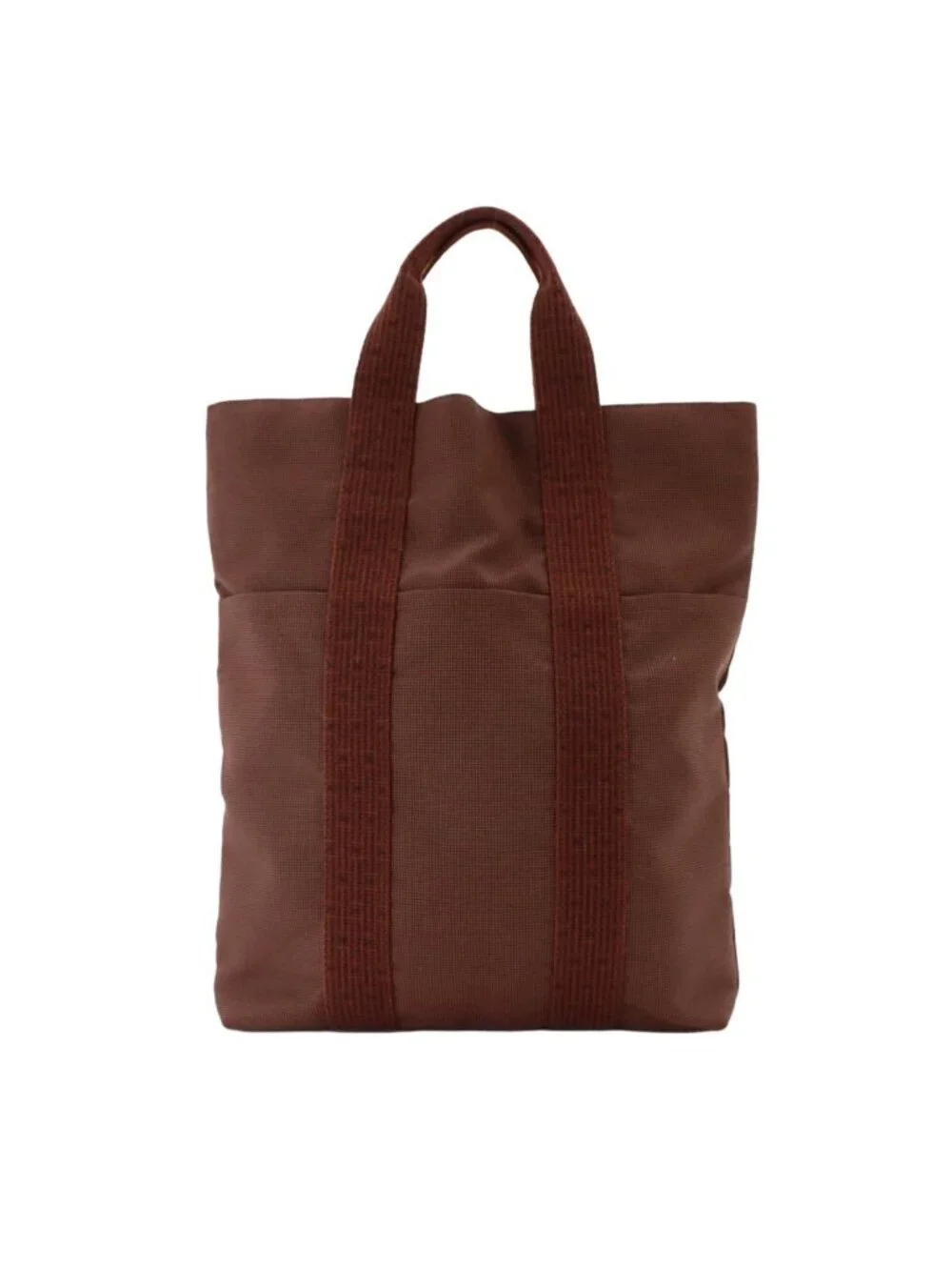 Hermes Herline Cabas Tote Bag Canvas Brown